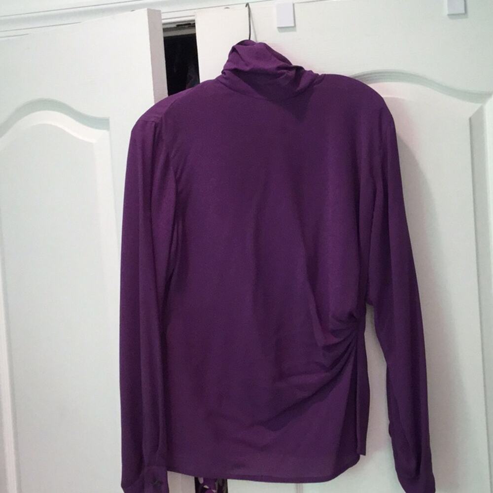 Emanuel Ungaro 10 vintage 💯silk blouse purple